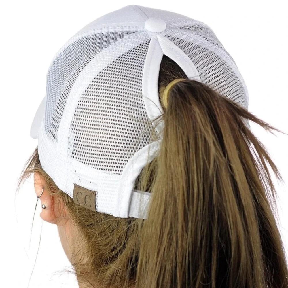 WOMENS TIE DYE PONY TAIL HAT. SUNGLASSES/ CAMPING PATCH - Picture 4 of 4